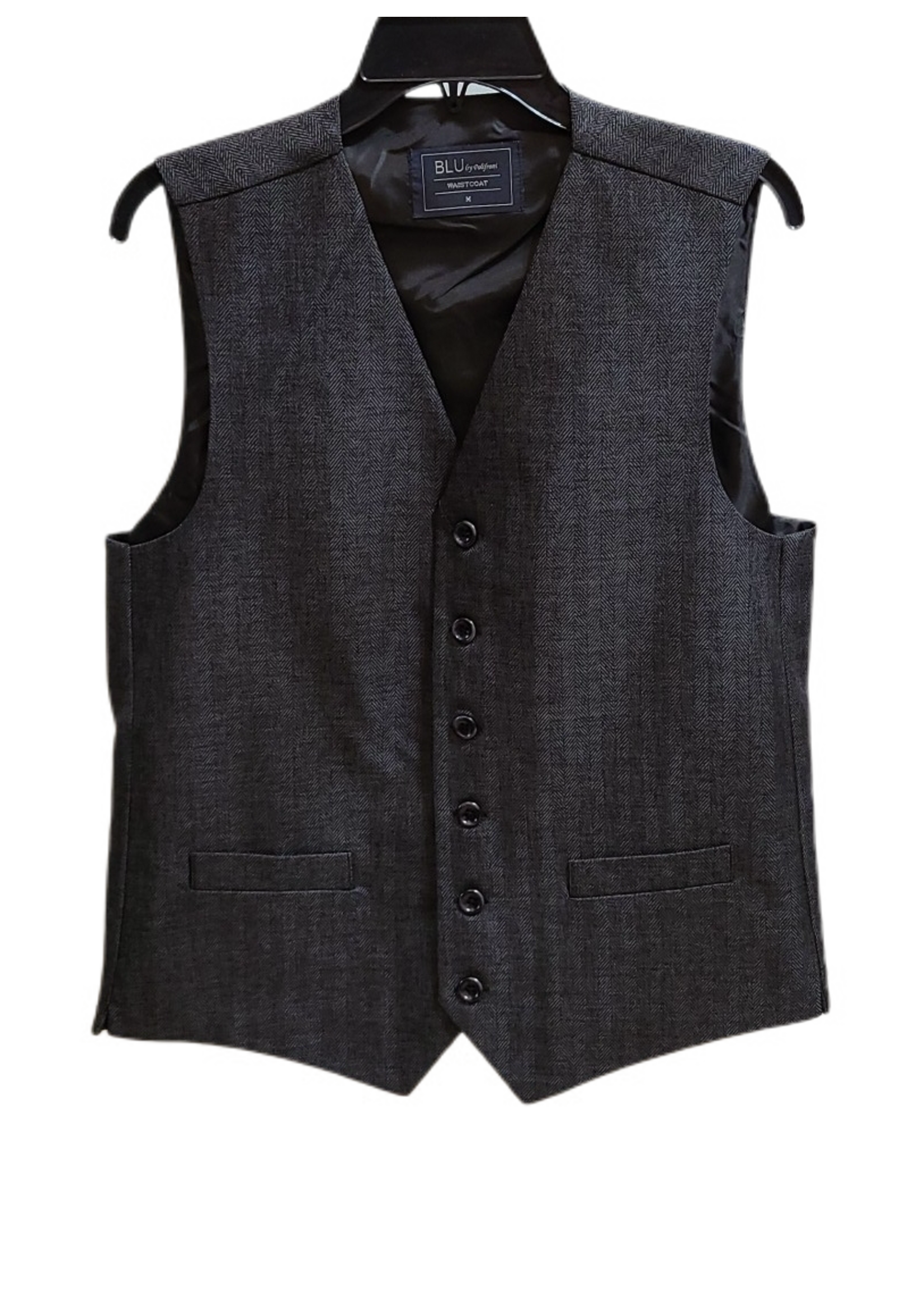 Blu Polifroni Blu Wool Vest