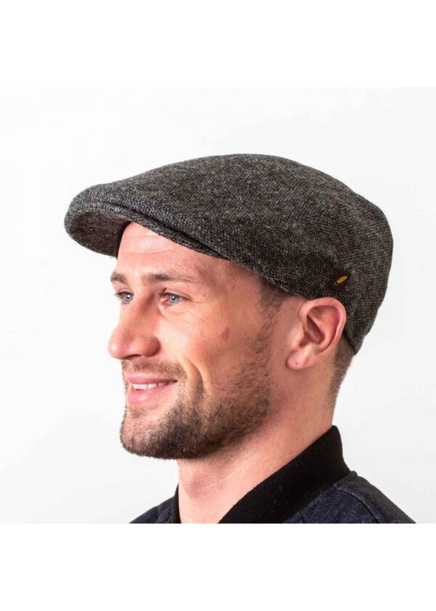 Hatman Of Ireland The Dubliner Cap Charcoal