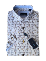 Blu Polifroni B-2147066 Resort Short Sleeve Shirt