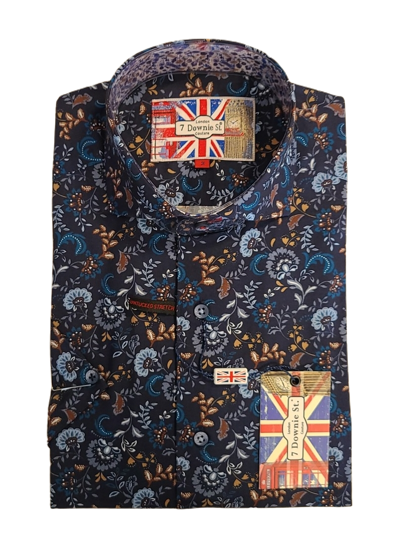 7 Downie St. Short Sleeve Shirt 7017 - Trinos Menswear