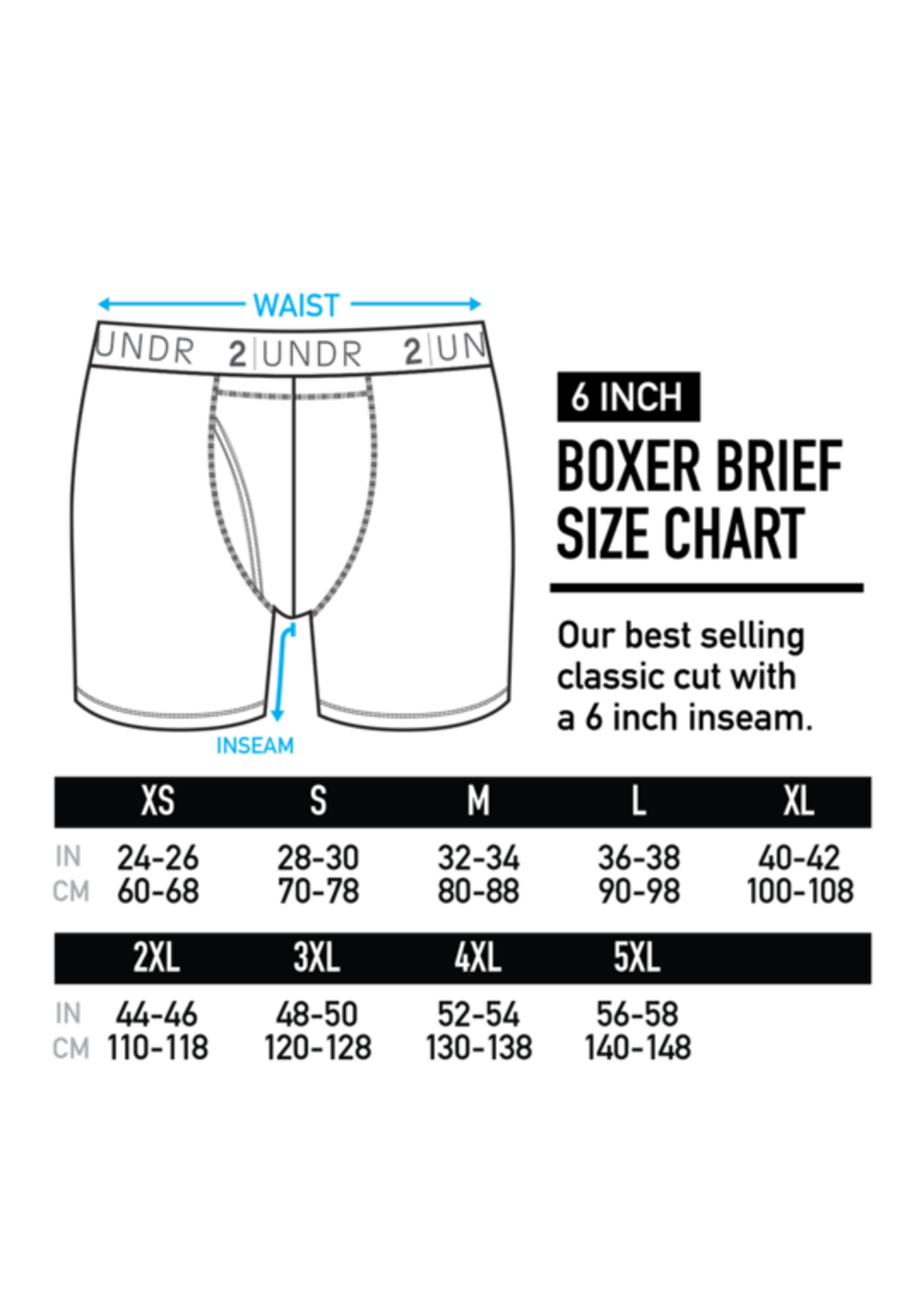 Sizing Charts – 2UNDR