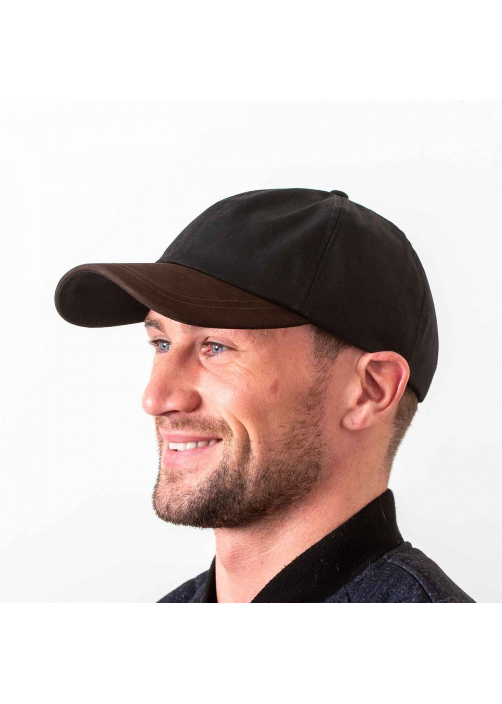 Hatman Of Ireland Waxed Leather Baseball Cap