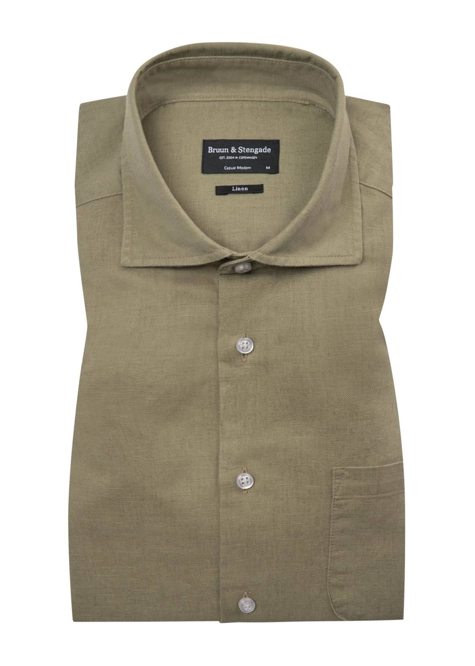 Bruun & Stengade 2201-20001 Linen Short Sleeve Shirt