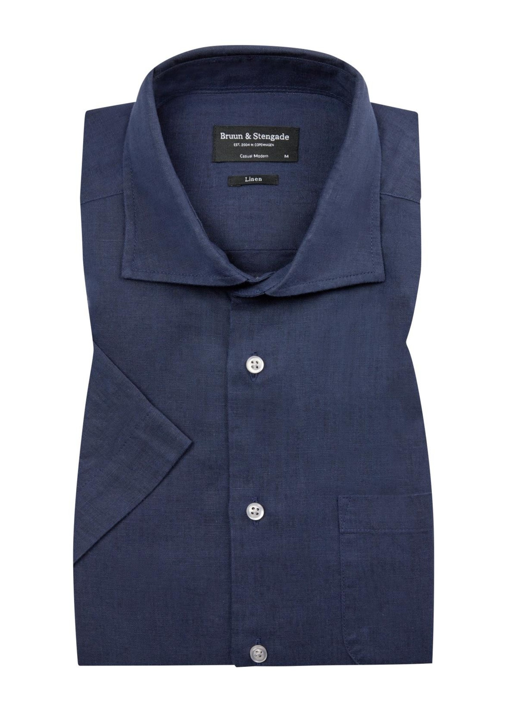 Bruun & Stengade 2201-20001 Linen Short Sleeve Shirt
