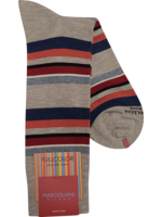 Marcoliani Marcoliani Sock MAR4522T Stripe Grey Red