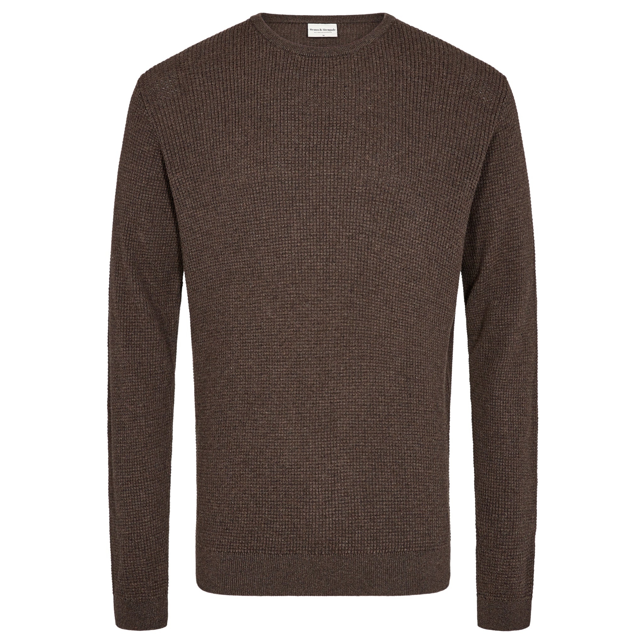2202-04009 Bruun & Stengade Sweater Brown - Trinos Menswear