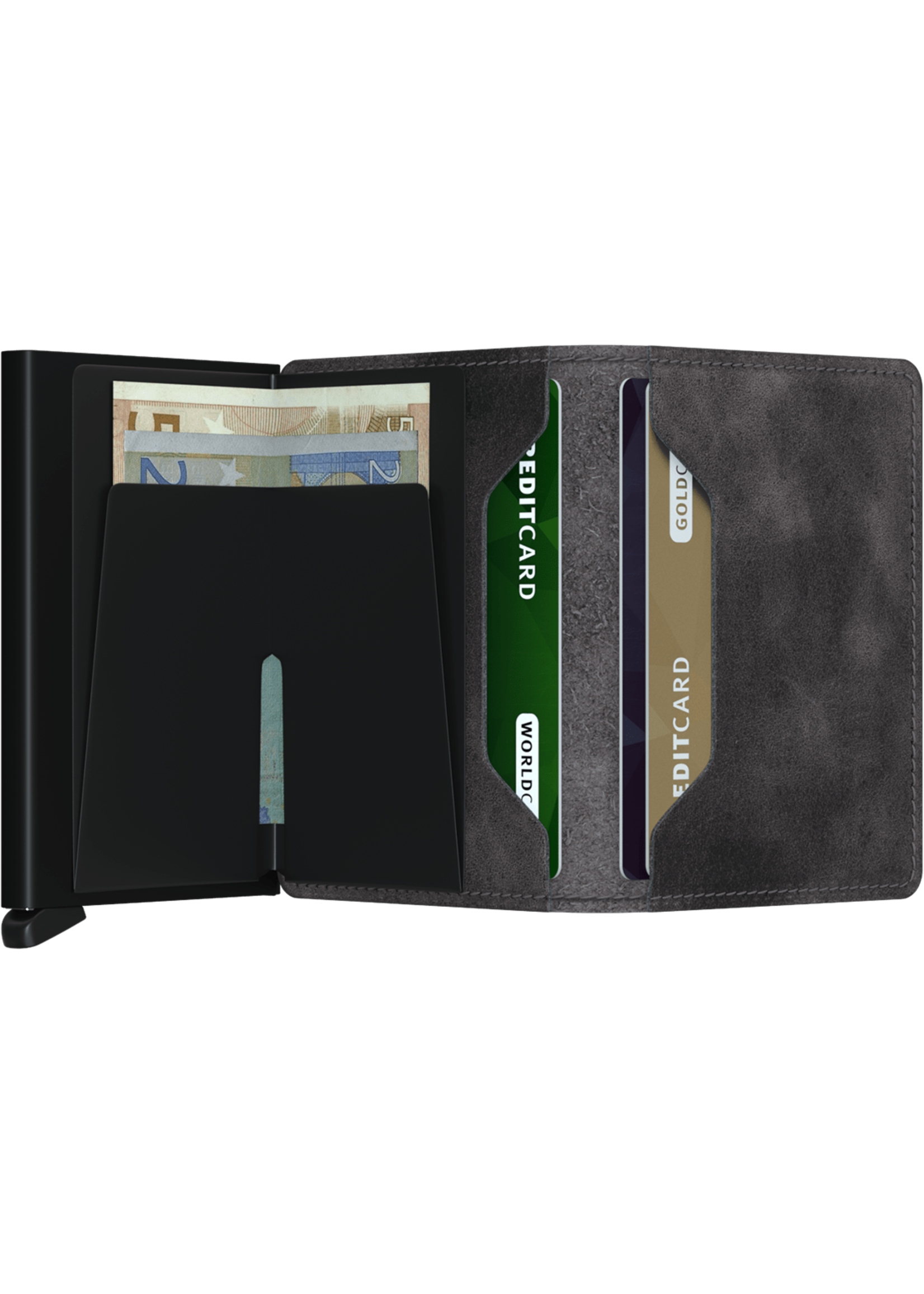 Secrid Wallets Slimwallet Vintage Grey Black