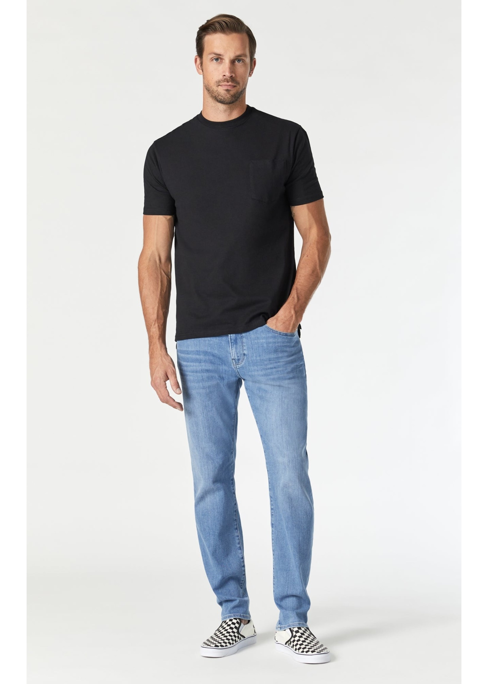 Mavi Jake Mid Feather Blue Jean - Trinos Menswear