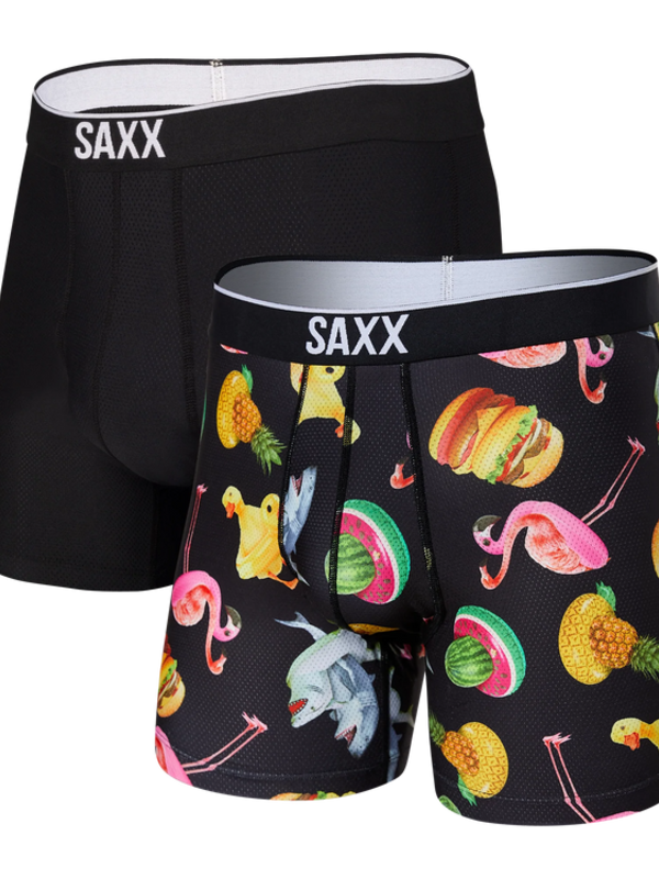 Saxx Underwear Saxx Volt 2PACK Mega Floaties/Black