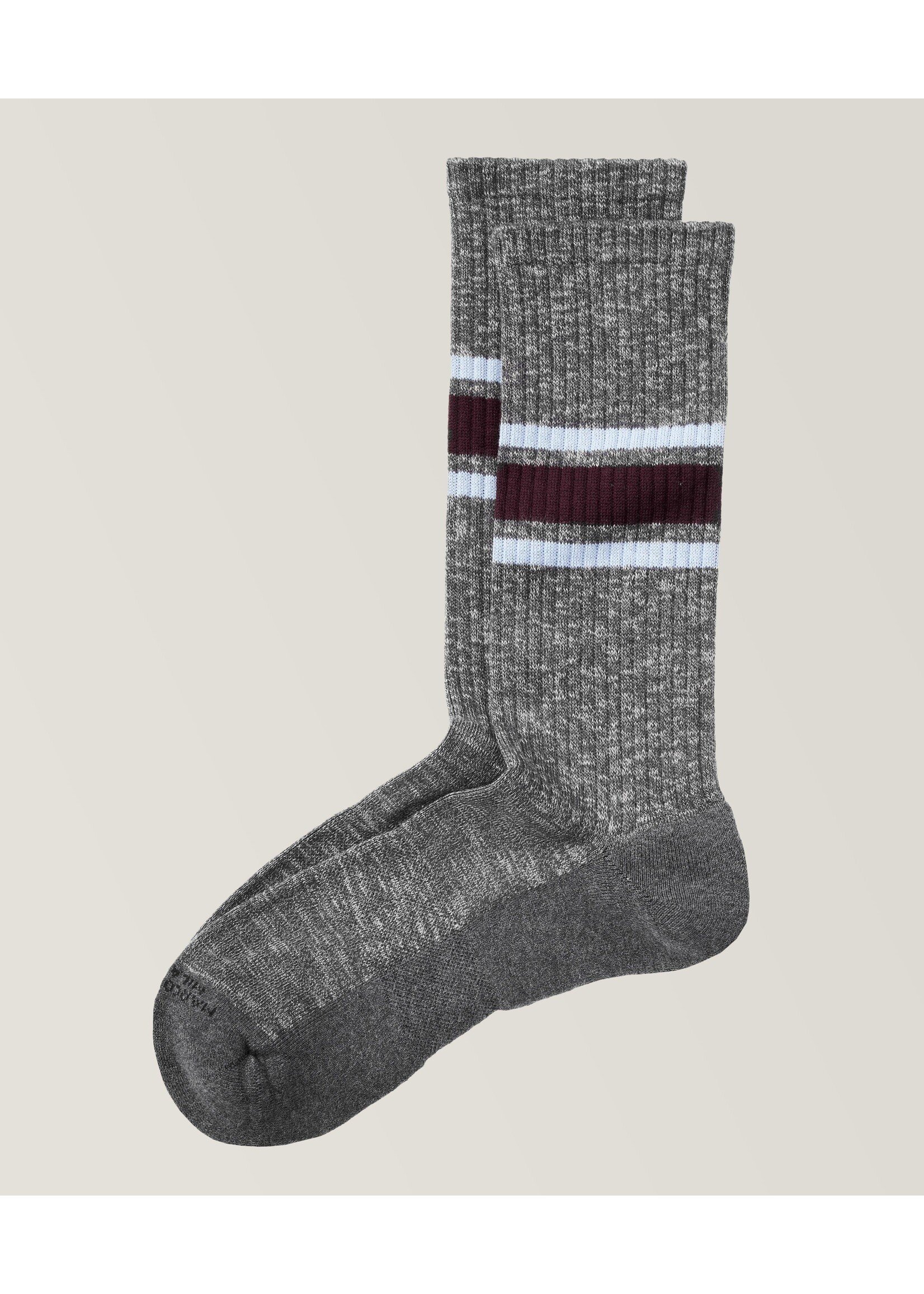 Marcoliani Men's Italian Fine Merino Wool Fancy Circo Mid Calf Socks –