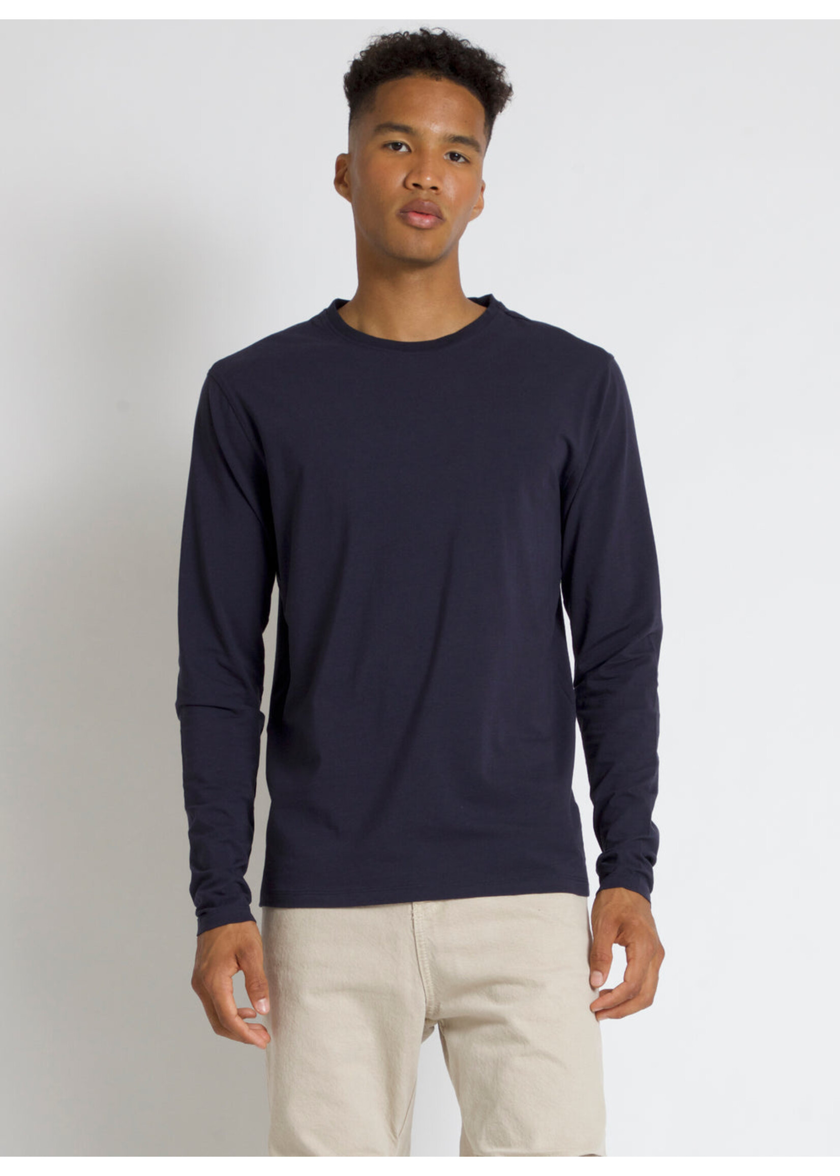 Point Zero Point Zero Long Sleeve Basic Crew Neck