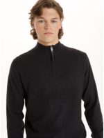 Point Zero 7363492 Mock Zip  PZero Sweater Black