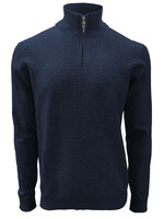 Point Zero 7363492 Mock Zip  PZero Sweater Navy