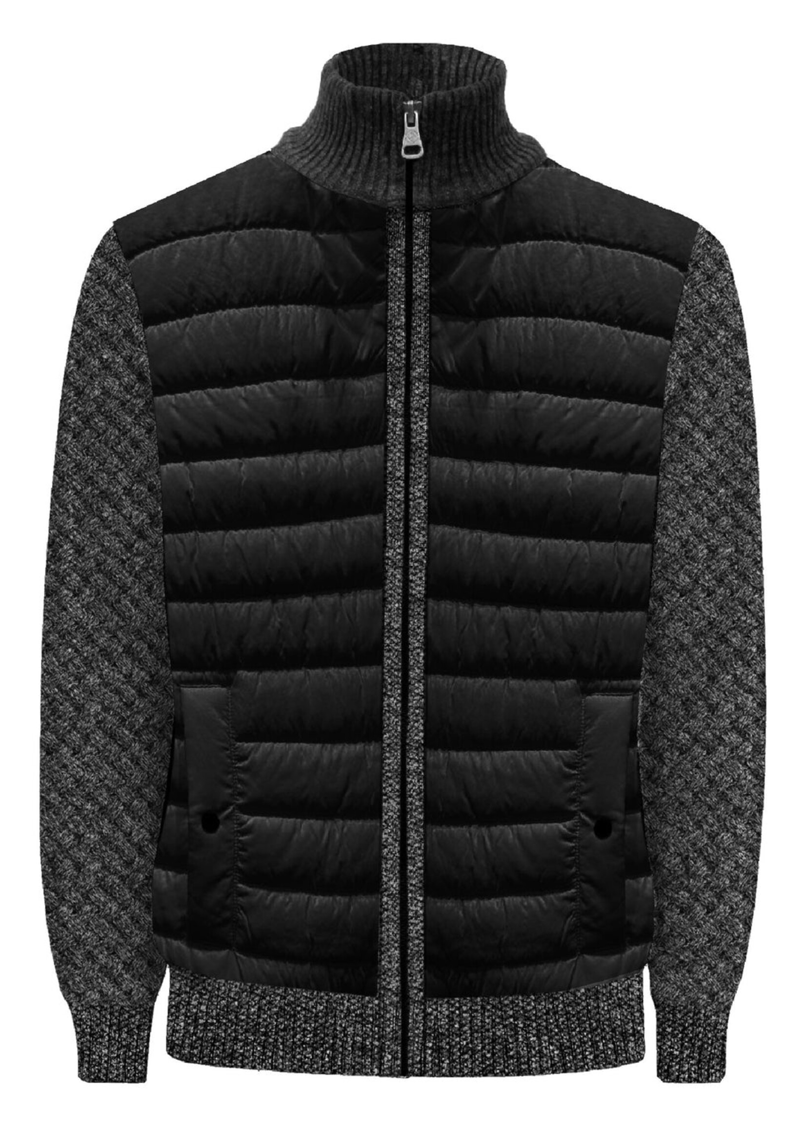 Point Zero Point Zero Full Zip Sweater Quilted 7568637
