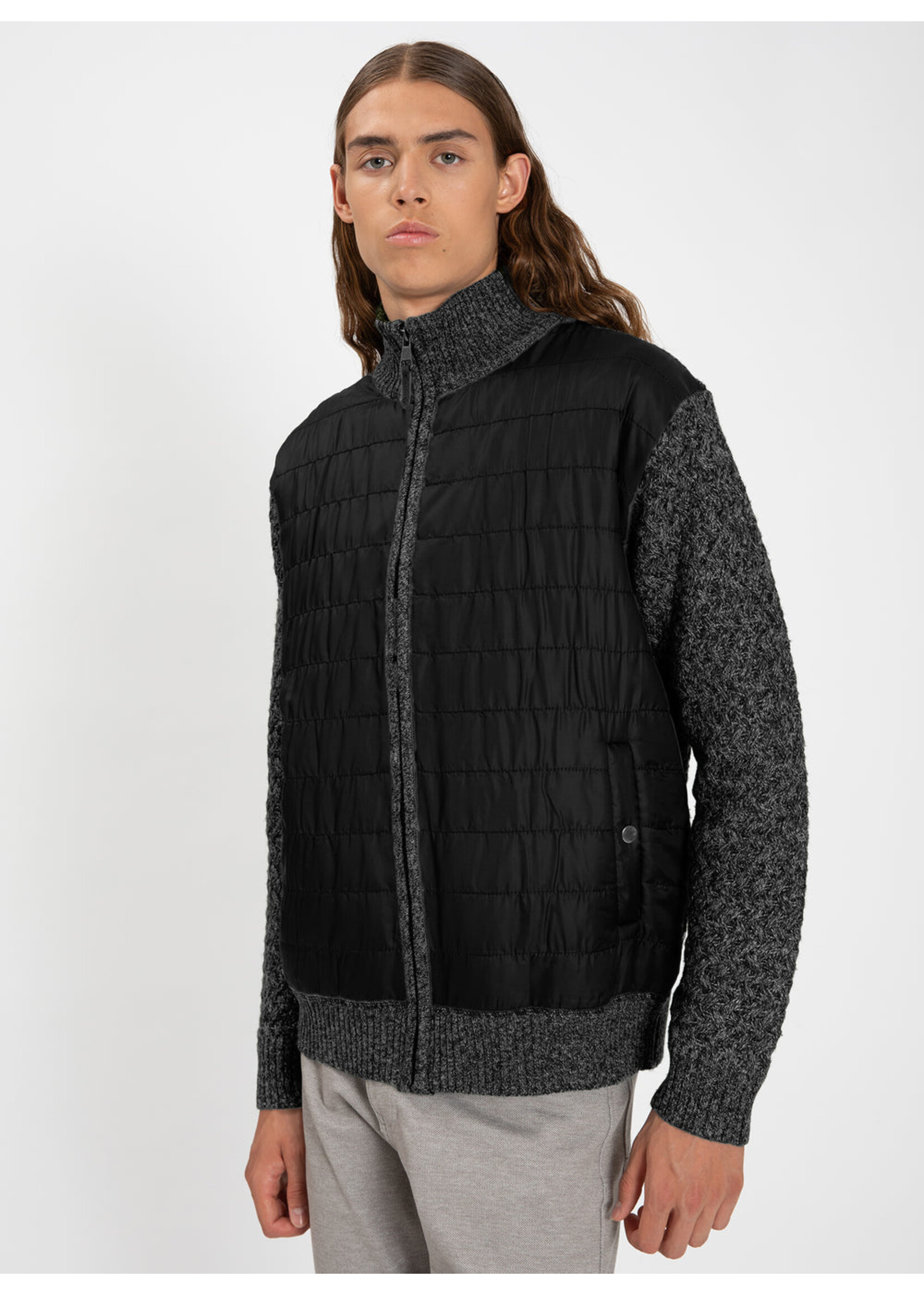 Point Zero Point Zero Full Zip Sweater Quilted 7568637