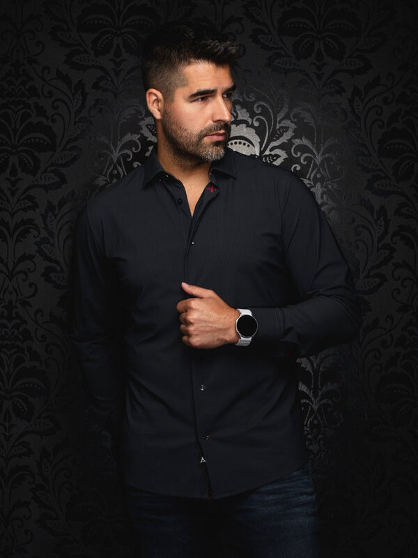 Au Noir Au Noir Sport Shirt NICOLAS Stripe