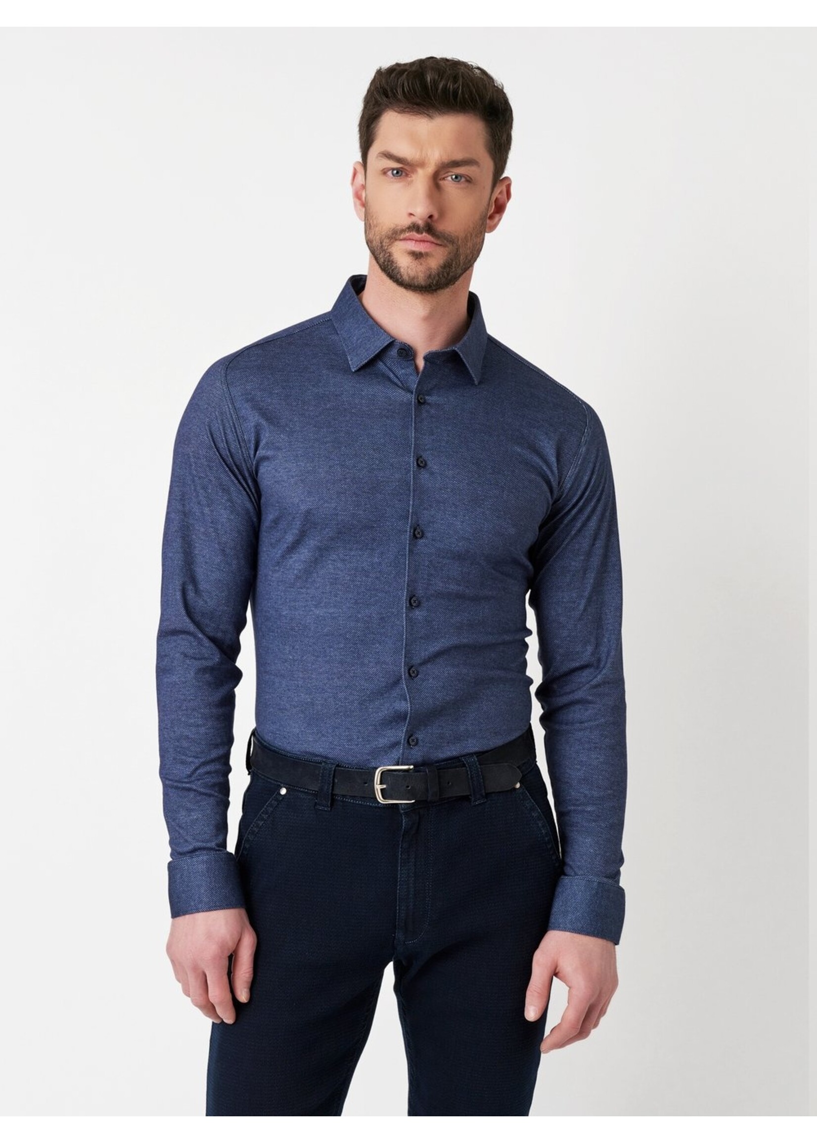 Desoto Desoto LS Sport Shirt Solid Twill 875-28-3