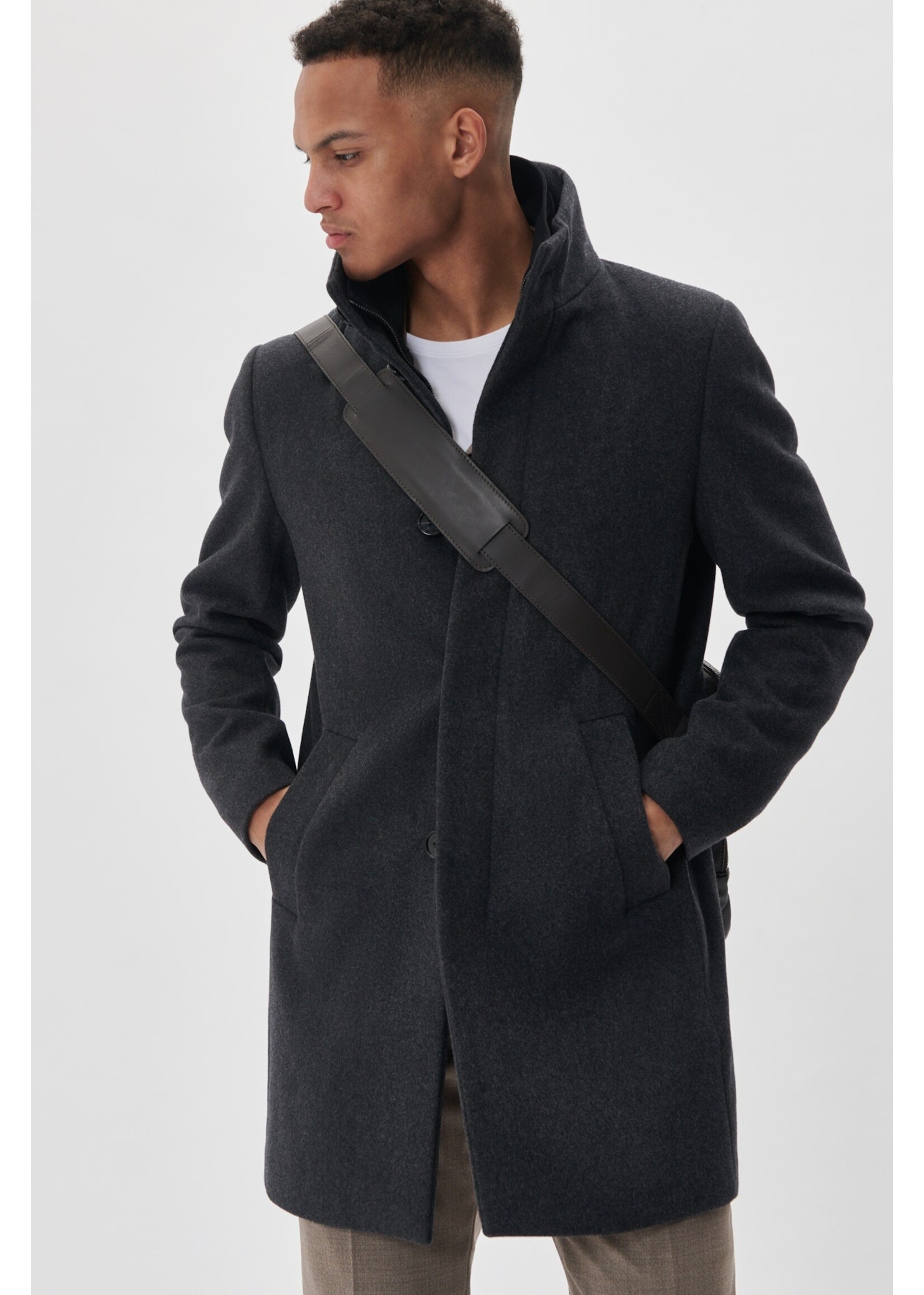 Matinique Matinique Harvey Classic Wool Overcoat 30203845