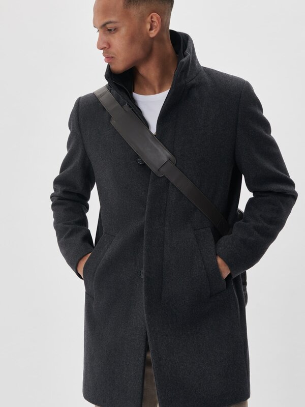 Matinique Matinique Harvey Classic Wool Overcoat 30203845