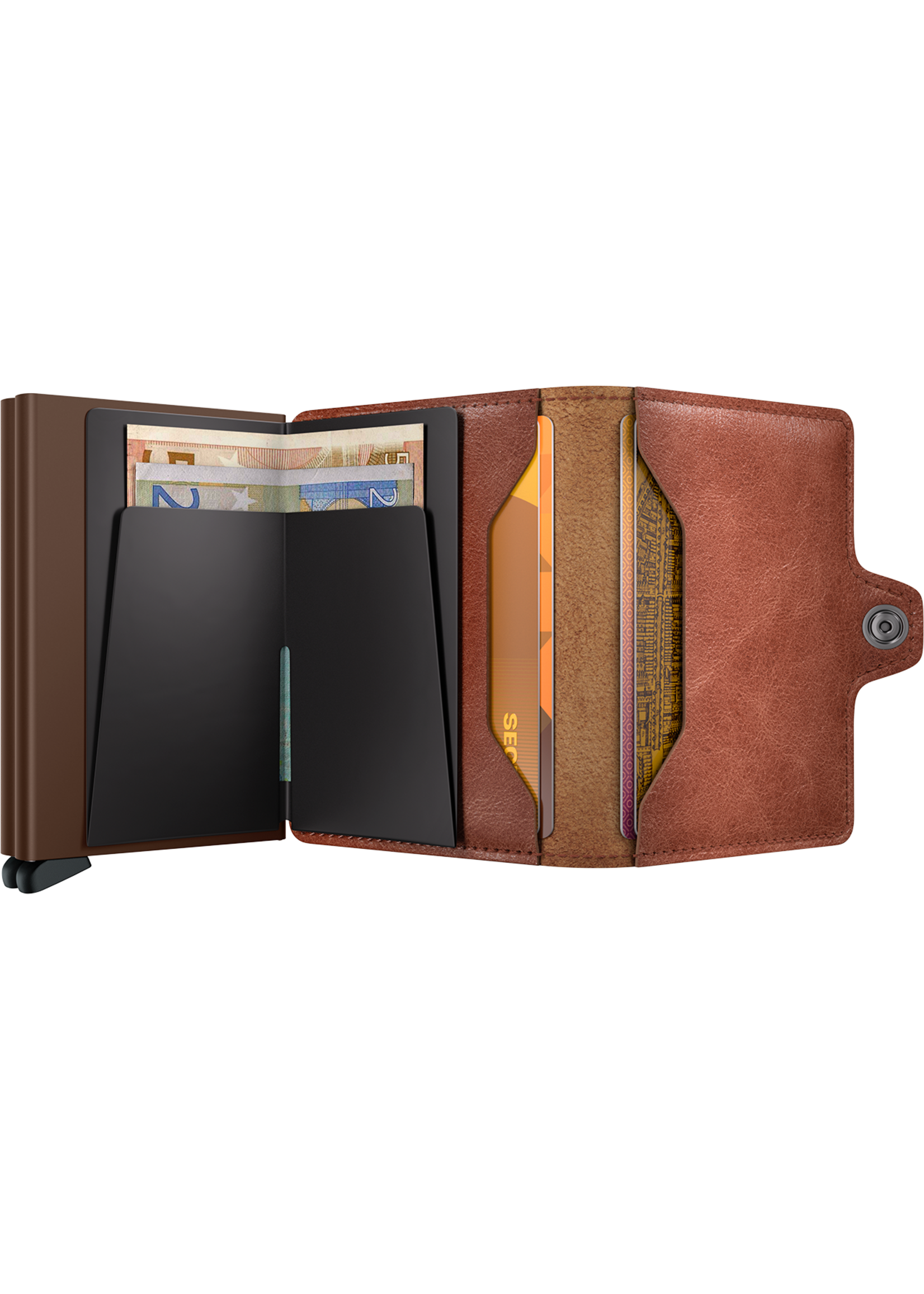 Secrid Wallets Secrid Twinwallet Vintage Cognac Brown