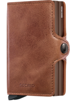 Secrid Wallets Secrid Twinwallet Vintage Cognac Brown