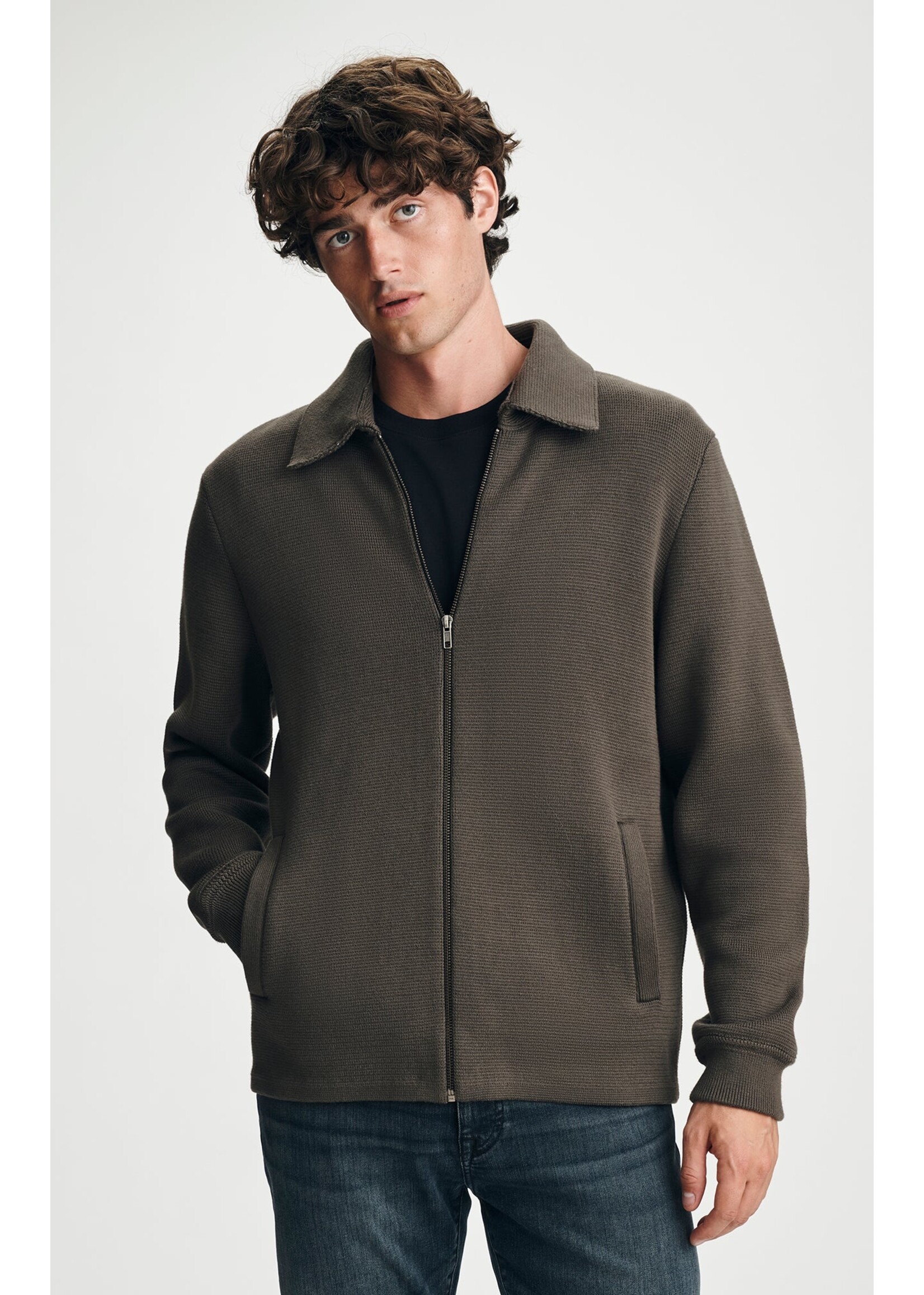 Mavi Mavi Full Zip Sweater Brown MO710422