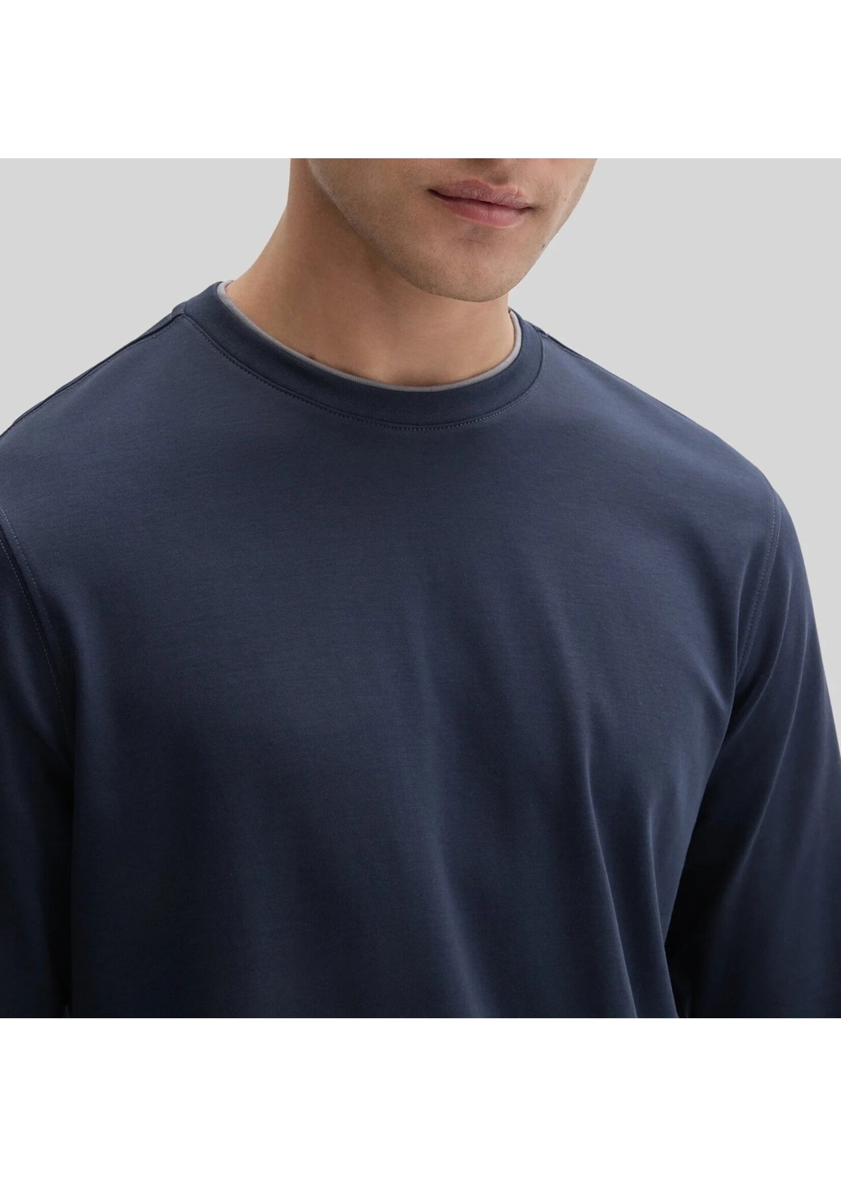 Robert Barakett The Barakett Double Neck Long Sleeve Tee