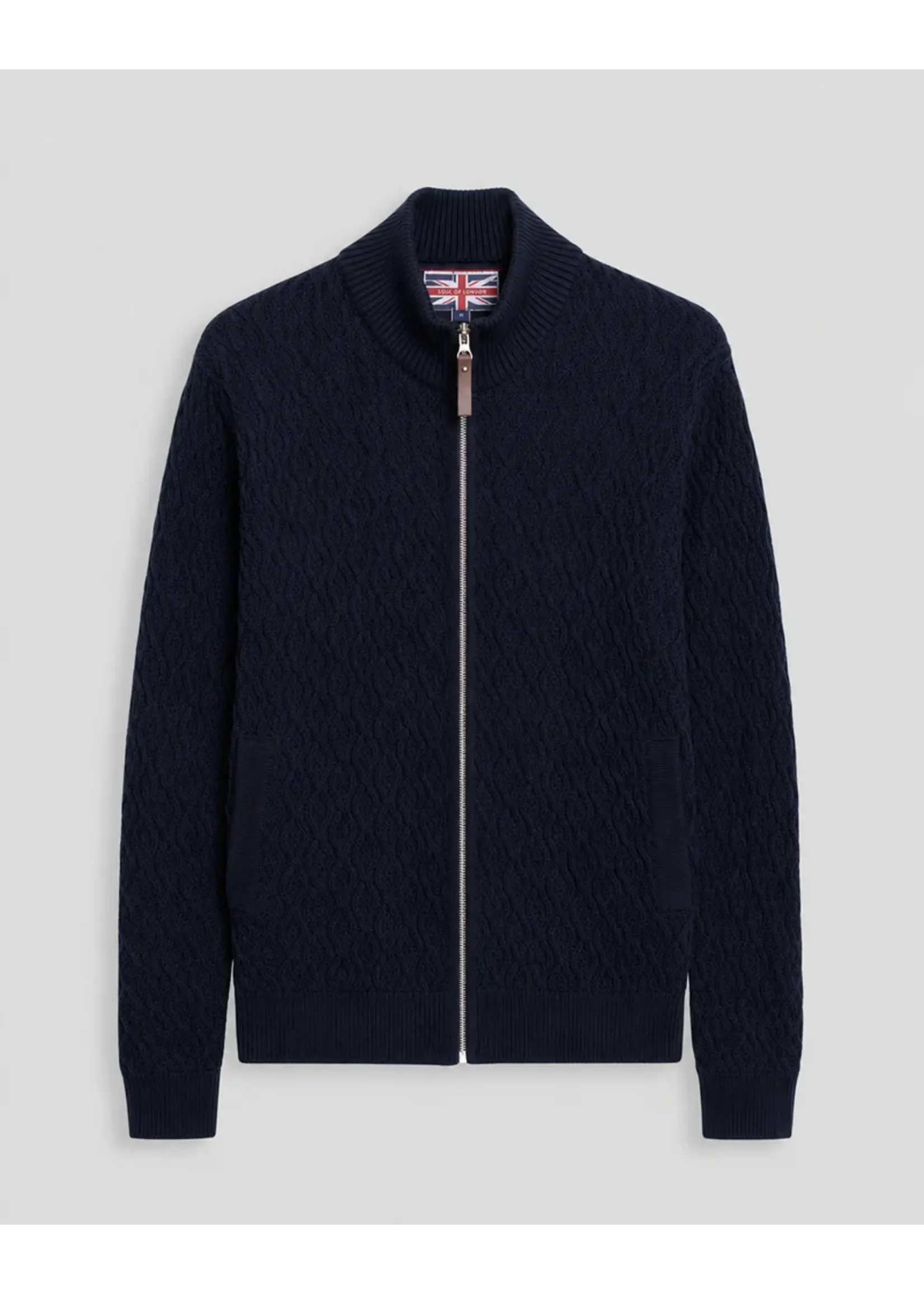 Soul of London Soul Of London Mock Zip Sweater SOSW262305