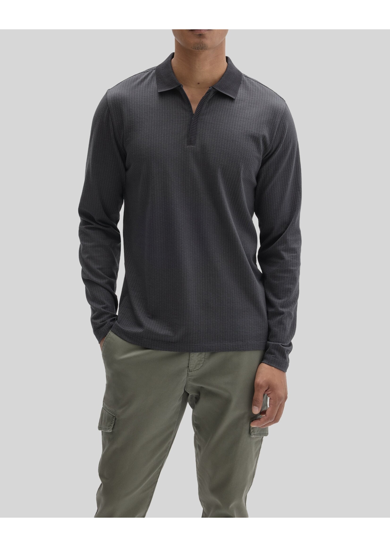 Robert Barakett Robert Barakett LS Zip Polo WHISTLER RB262031