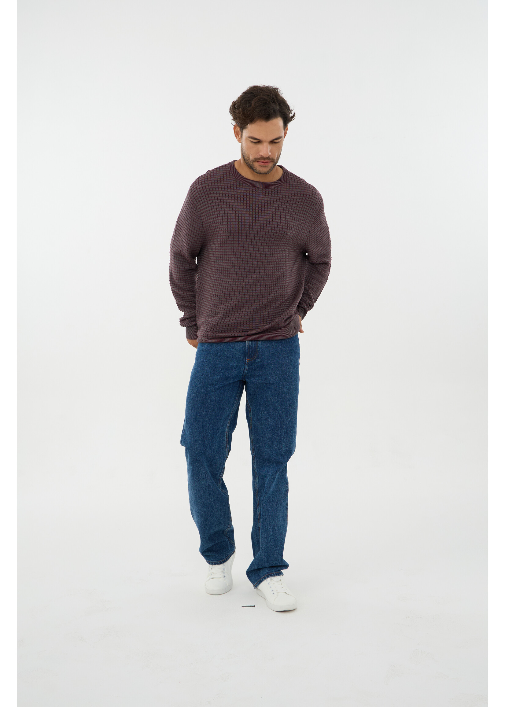 Leo Chevalier Leo Chevalier Textured Crew Sweater 627642