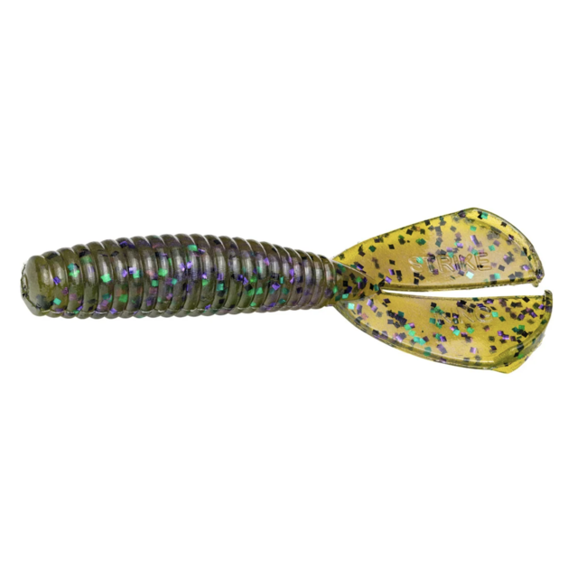 strike king 3 rage baby craw 9 per pack green pumpkin 