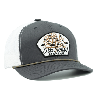 SPRO Trucker Fishing Hat - Black w/Gray Mesh