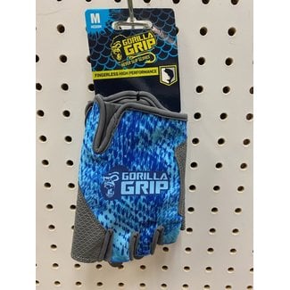 High Performance Fingerless Blue Shatter Gloves - Modern Outdoor Tackle
