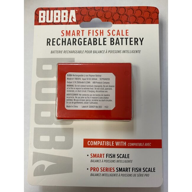 Bubba Smart Fish Scale Rechargeable Battery