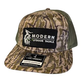Live Hooked MOT Live Hooked Trucker Hat | Hidden Timber Black Patch