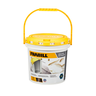 Frabill Insulated BaitBucket 1.3 Gal White/Yellow