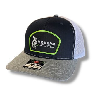 Modern Outdoor Apparel Navy Blue Richardson MOT Hat Green Patch