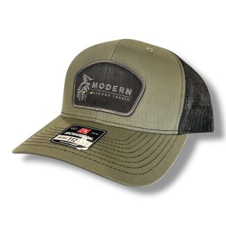 Modern Outdoor Apparel Hunter Green Richardson Hat Grey Patch