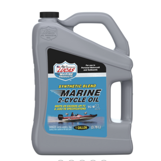 Lucas Oil Products 1 Gallon Synthetic Blend Marine 2-Cycle Oil