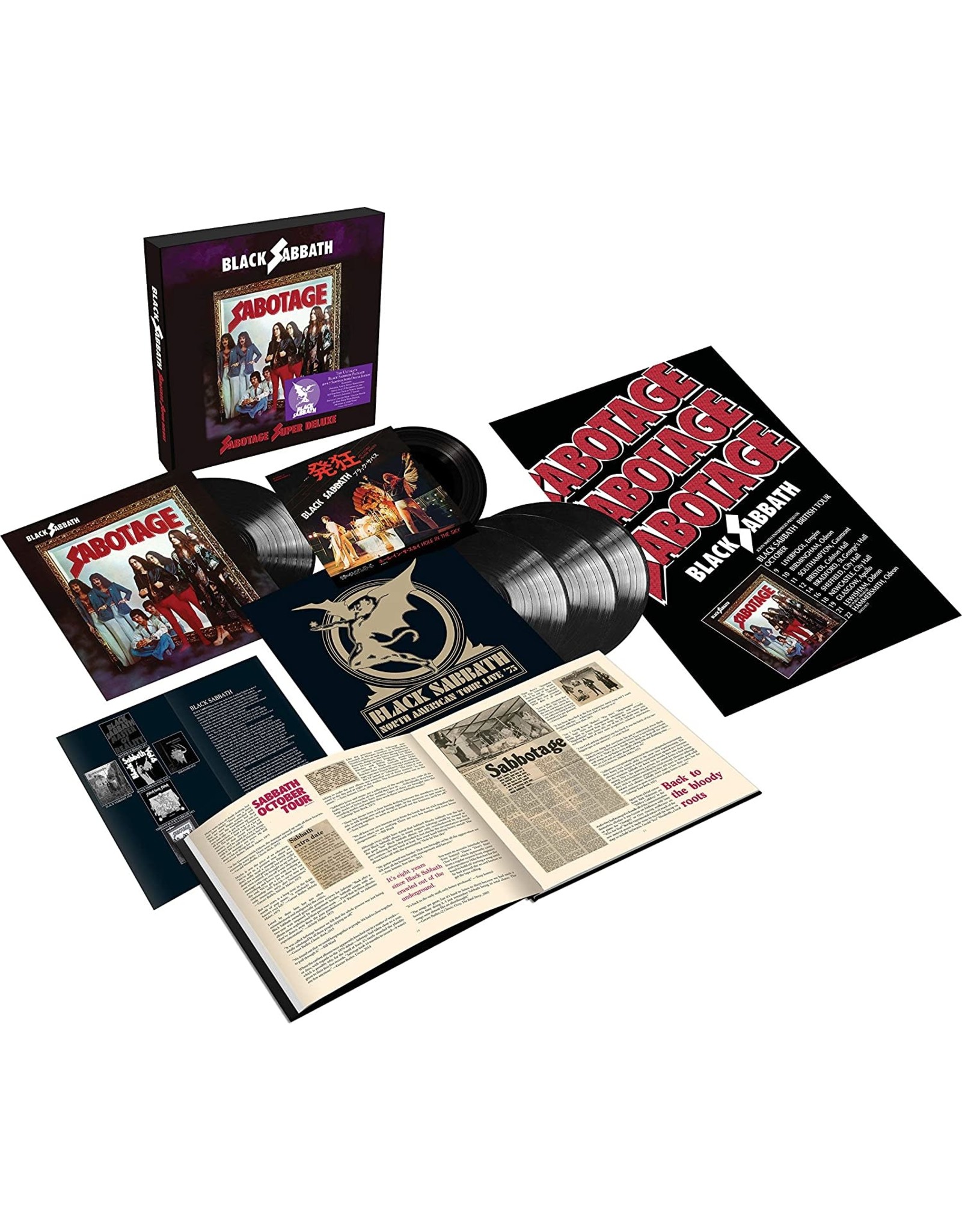 Black Sabbath - Sabotage Super Deluxe 4LP + 7" Box