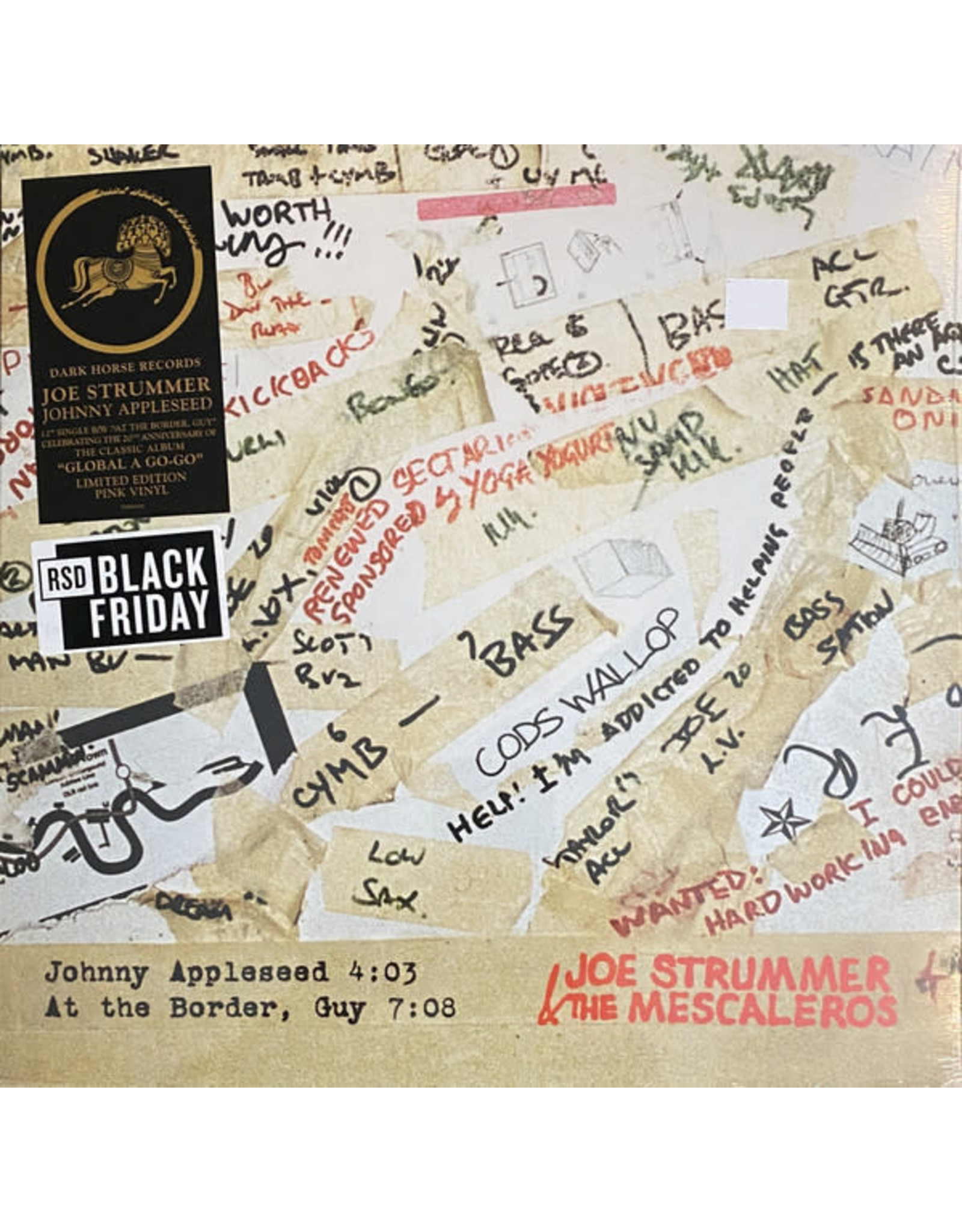 Strummer, Joe & The Mescaleros - Johnny Appleseed 12" Single (BF RSD 21' Exclusive on Pink Vinyl)