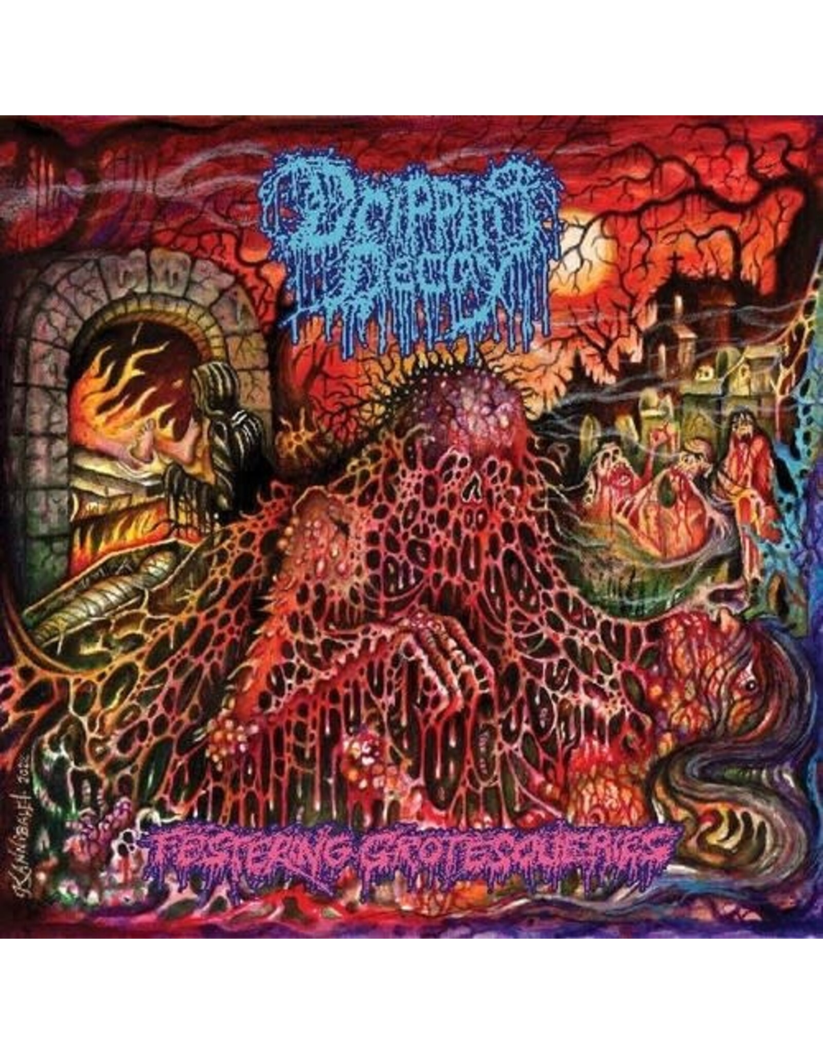 Dripping Decay - Festering Grotesqueries (Purple w/ Black and Red Splatter Vinyl) LP