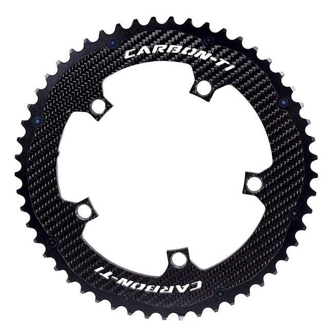 激安公式店 carbon ti x carboring チェーンリング (新型?) パーツ