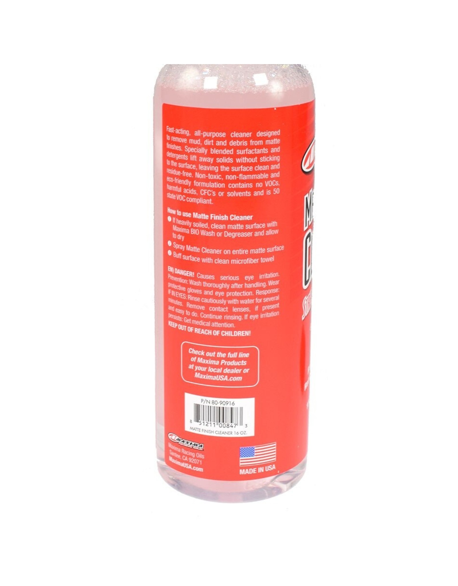 Maxima Matte Finish Cleaner 16oz Spray