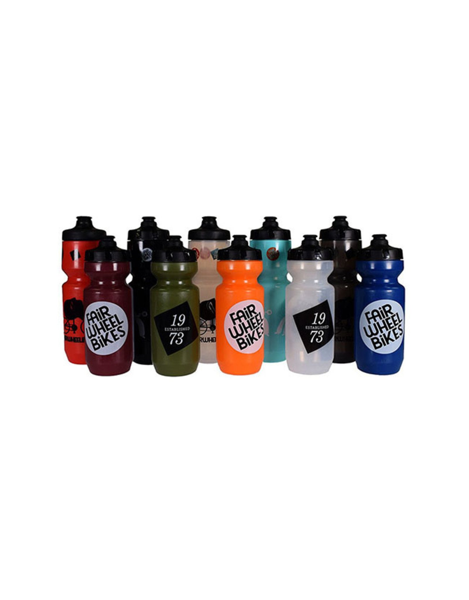 Black Logo Water Bottle  Orange and Black Purist Waterbottle