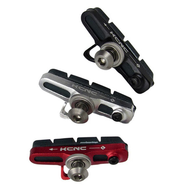 offset brake pad holders