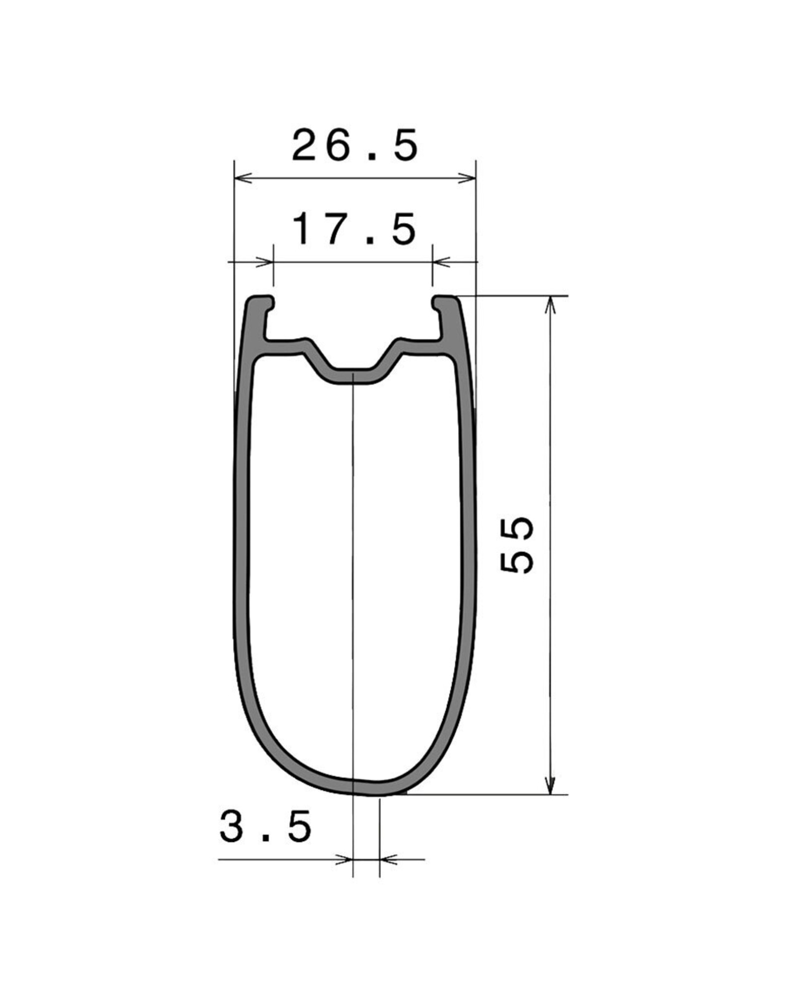 Mcfk Mcfk Carbon Road Disc Clincher Rim