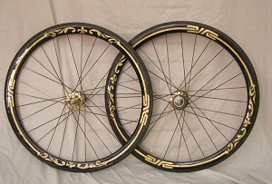 Gold Plated Enve / Campagnolo Wheelset