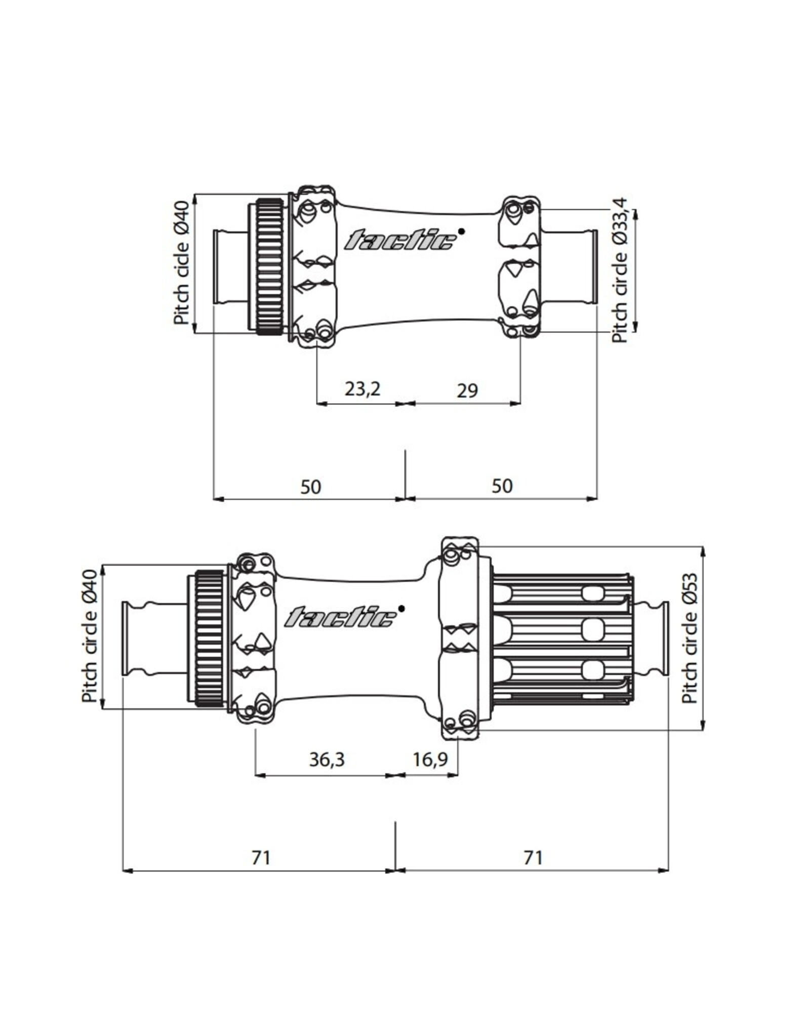 Tactic Racing TR01 Hubset