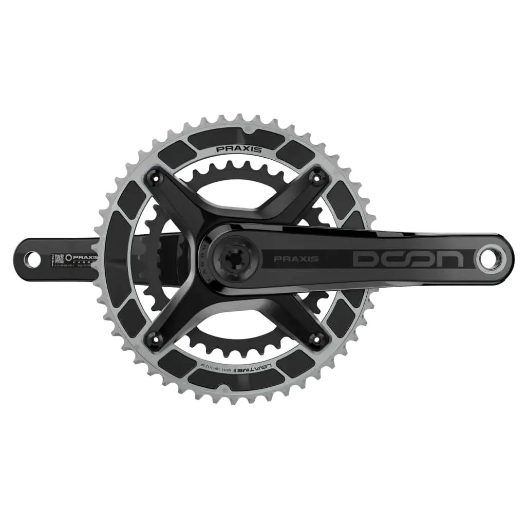 (美品)PRAXIS DOON CARBONロード用クランクアーム165mm Praxis Doon Carbon Crankset - Fair Wheel Bikes